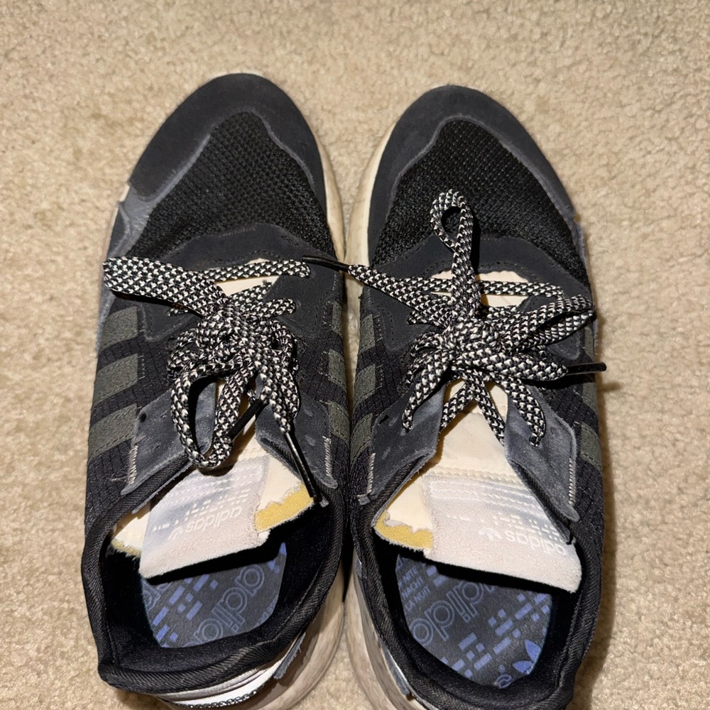Adidas Monochrome Athletic Shoes